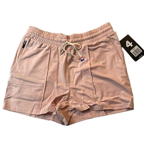 Fourlaps Stratus Short Pink Heather Zip Pocket Active Casual Lightweight NEW $68 - Picture 6 of 6
